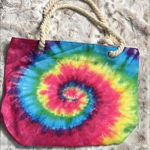 Tie-dye beach bag